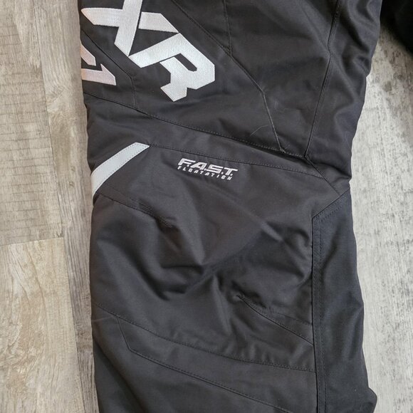 FXR Pants Womens 16 Black Team Pant F.A.S.T. HYDRX Insulated Snowmobile Bib - Picture 2 of 15